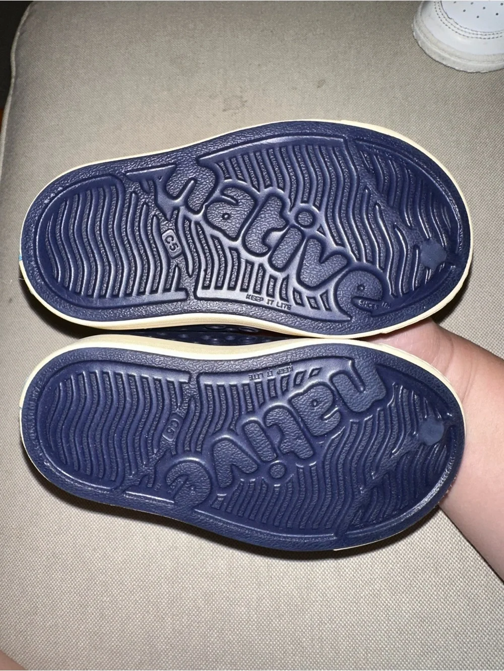 Native Jefferson Slip-On Kids Shoes in Navy